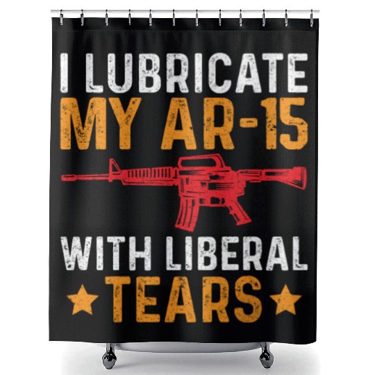 M249 Machine Gun Love 2nd Amendment Adult Pro Shower Curtains