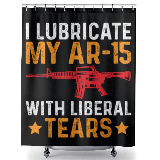 M249 Machine Gun Love 2nd Amendment Adult Pro Shower Curtains