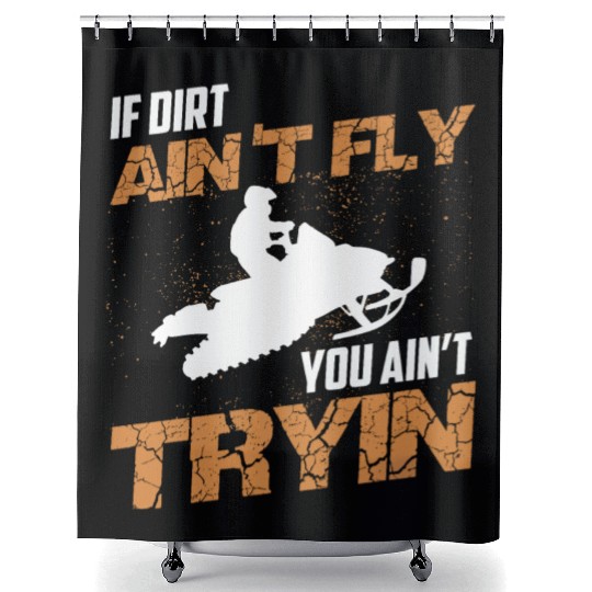 Dirt Bike Rider Gift Supercross MX Motocross Ride Shower Curtains