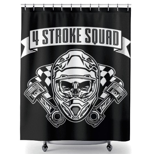 Dirt Bike MX Motocross Supercross Shower Curtains