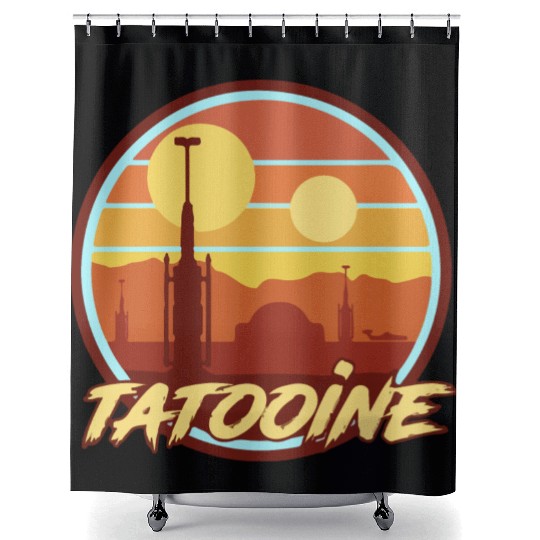 TATOOINE HOLIDAY Shower Curtains