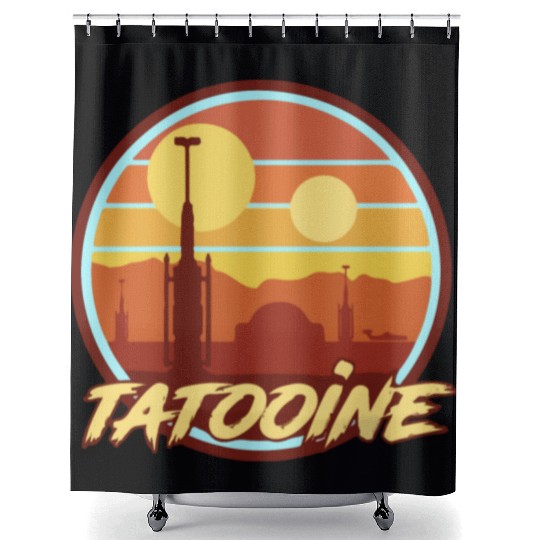 TATOOINE HOLIDAY Shower Curtains