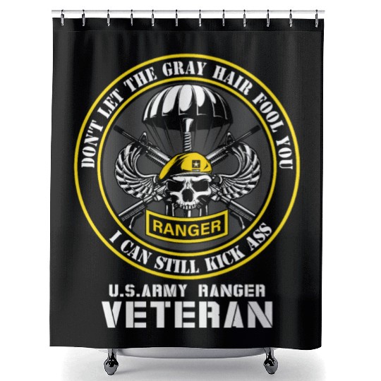 US Army Ranger Army Dad Military Veterans Day Shower Curtains