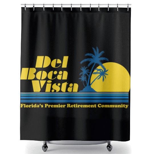 Del Boca Vista Retirement Community Funny No 2376 Shower Curtains