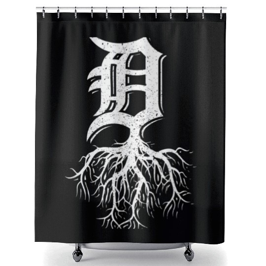 Detroit Roots Michigan American Born Rooted 2426 Shower Curtains