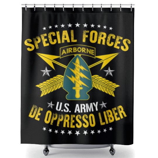 US Army Special Forces De Oppresso Liber Shower Curtains