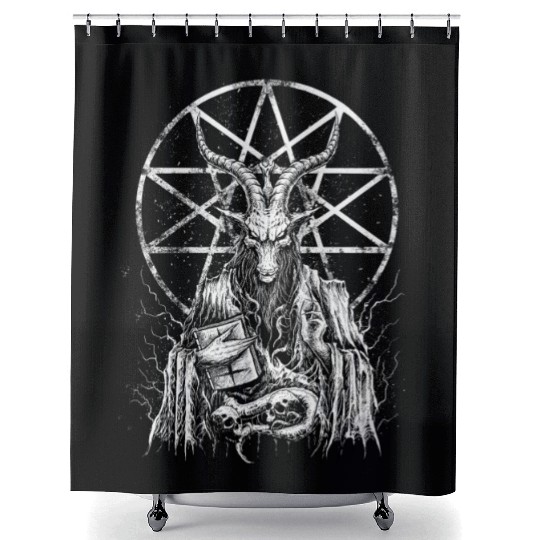 Demonic Baphomet Goat Shower Curtains