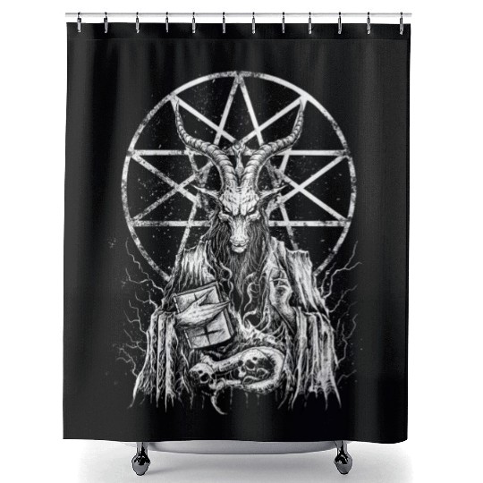 Demonic Baphomet Goat Shower Curtains