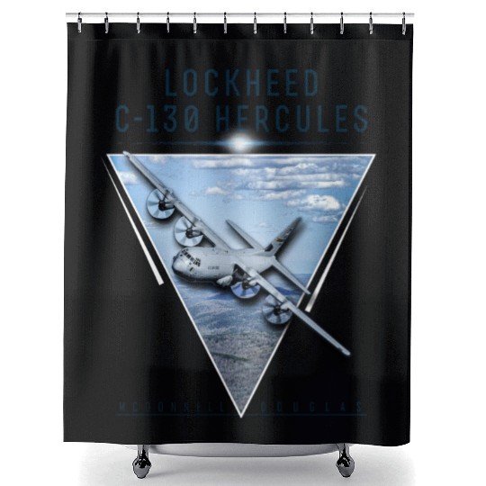 Lockheed C 130 Hercules Shower Curtains
