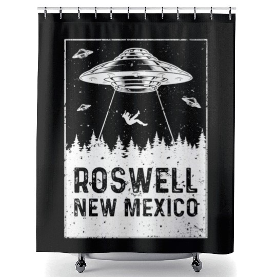 Roswell New Mexico UFO Alien Shower Curtains