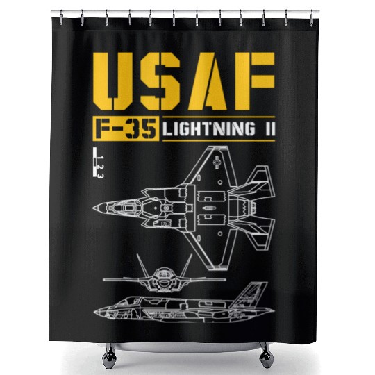 F 35 Lightning II Shower Curtains