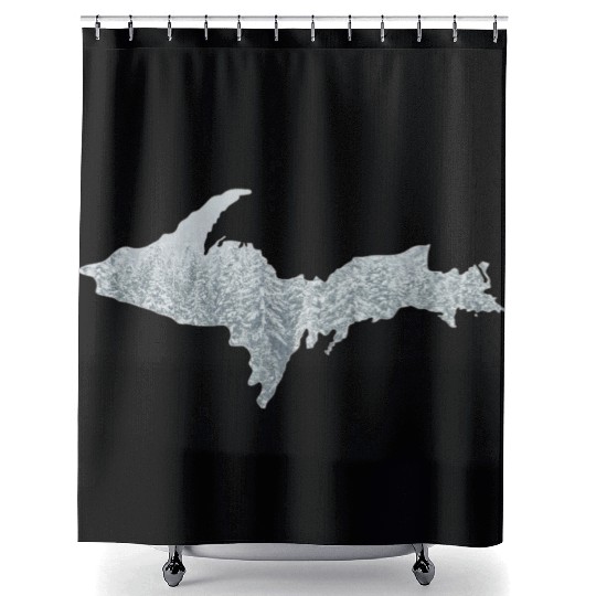Upper Peninsula Snow 906 Yooper Shower Curtains