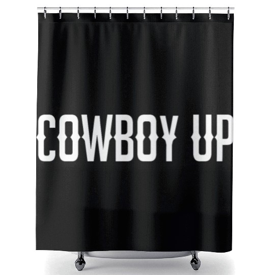 Cowboy Up, Western Cowboy Shower Curtains