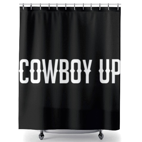Cowboy Up, Western Cowboy Shower Curtains