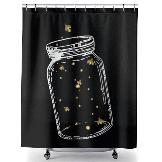 Lightning Bugs Catching Fireflies I Fireflies Shower Curtains