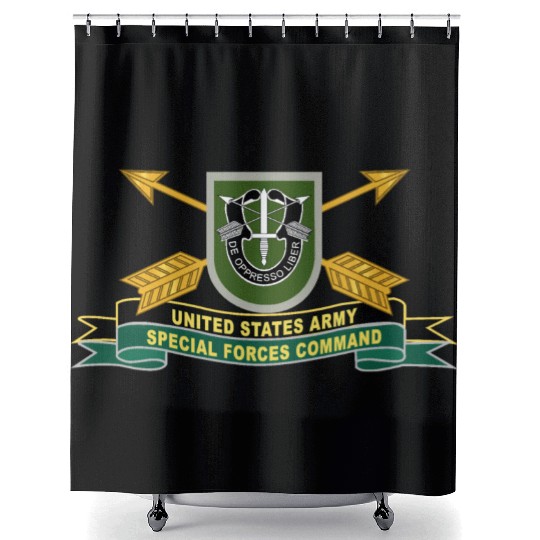 Army US Army Special Forces Command Flash Shower Curtains