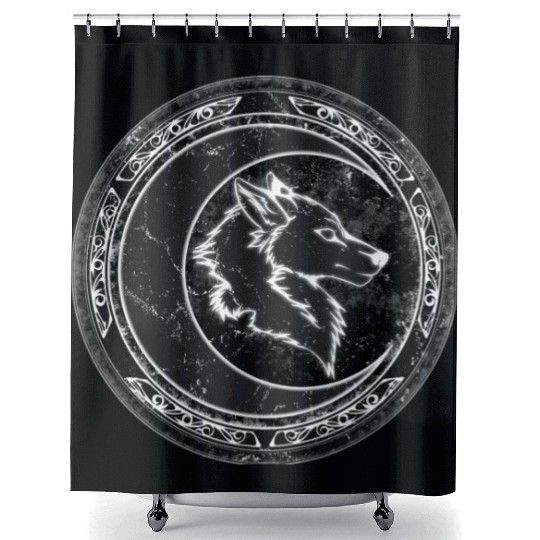 Wolf Moon Shower Curtains