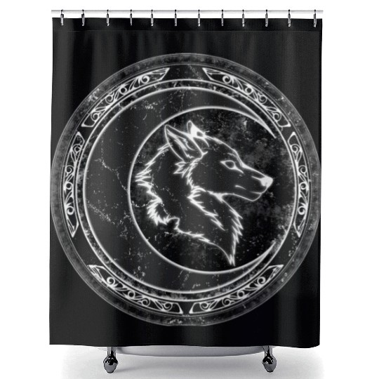Wolf Moon Shower Curtains