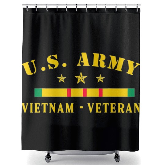 US Army Vietnam Veteran Shower Curtains