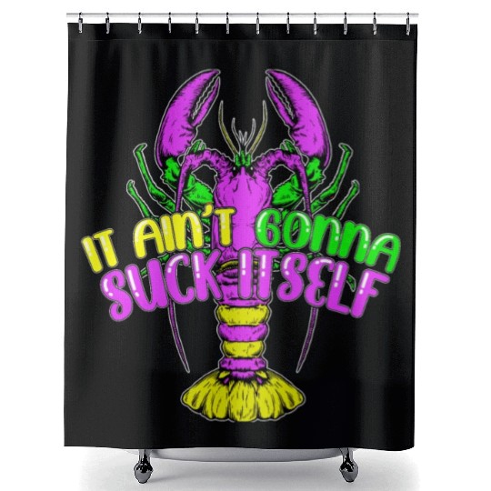 Funny Lobster Mardi Gras Shower Curtains