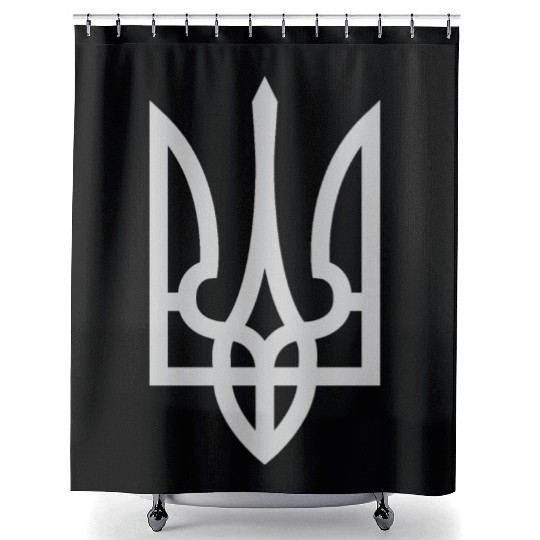 Ukraine coat of arms Shower Curtains