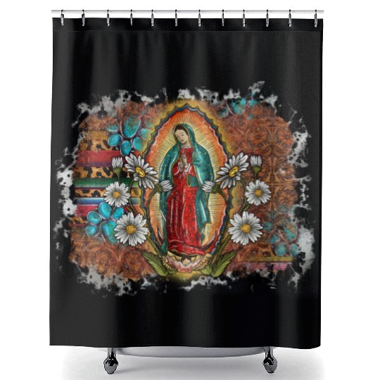 Virgin Mary Shower Curtains