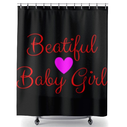 Trendy Gift: Cute Newborn Baby Girl Shower Curtains