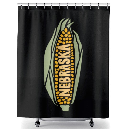 Nebraska Corn Shower Curtains