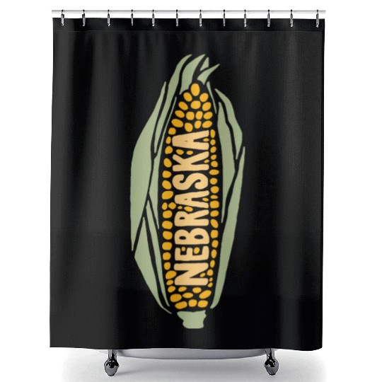 Nebraska Corn Shower Curtains