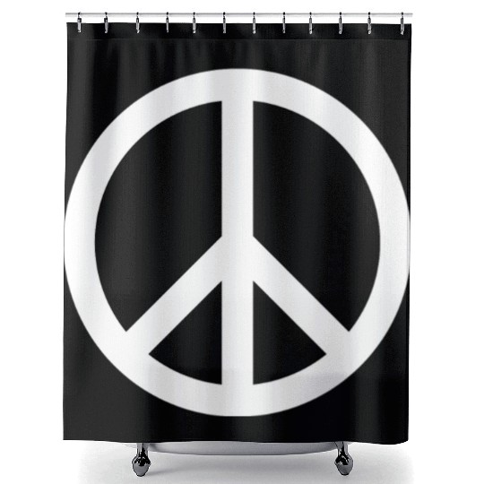 PEACE PEACE PEACE ON EARTH Shower Curtains