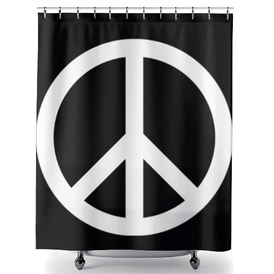 PEACE PEACE PEACE ON EARTH Shower Curtains