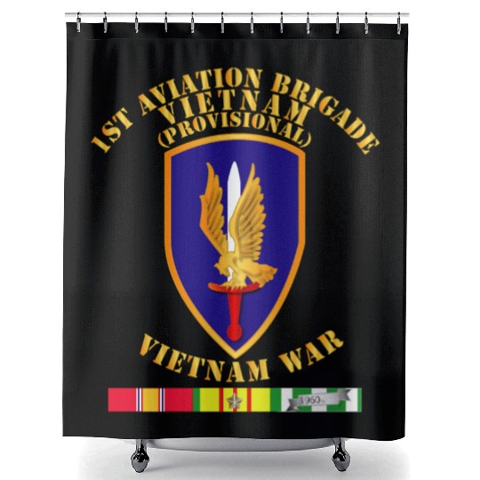 Army - 1st Aviation Brigade (Provisional) - Vietna Shower Curtains