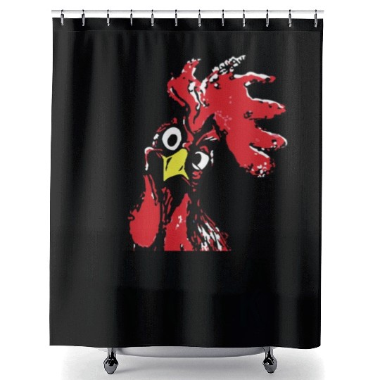 Stop staring at my cock Shower Curtains