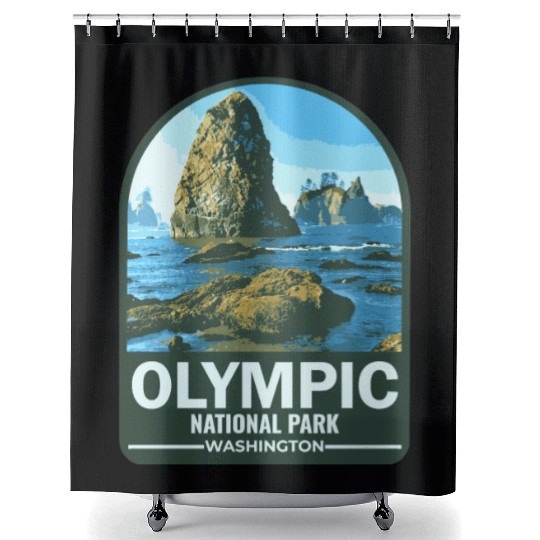 OLYMPIC national park Washington usa Shower Curtains