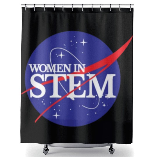 Women In Stem Shower Curtains NASA Female Scientist