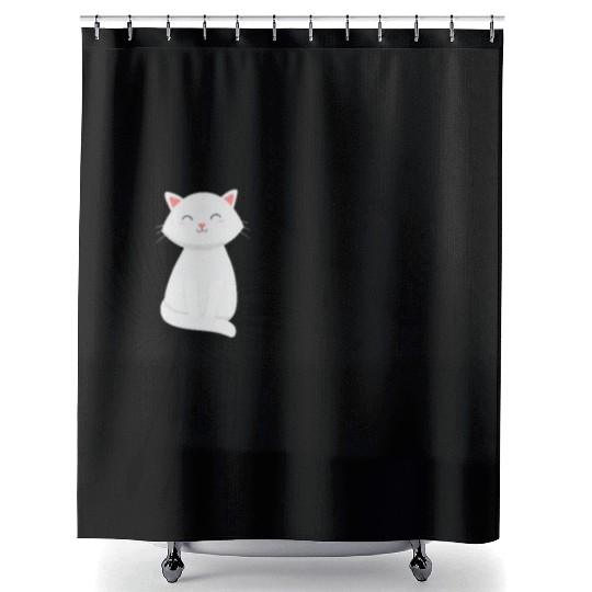 Novelty Feline Dandelions Fur Parent Furry Pets Shower Curtains