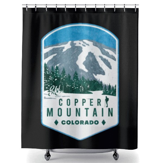 Copper Mountain Colorado Ski Shower Curtains
