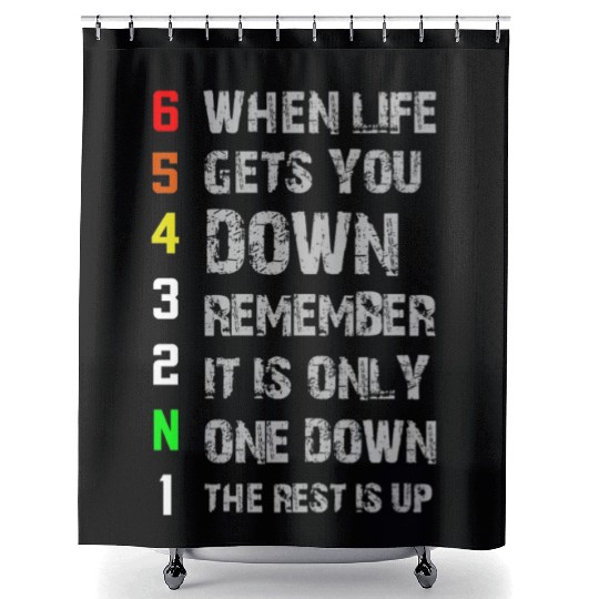 MOTOCROSS DOWN Shower Curtains