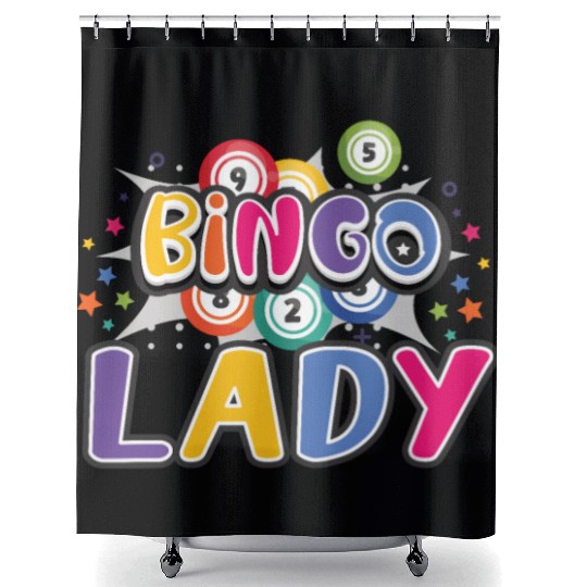 Bingo Card Game Grandma Bingo Player Bingo Cards Shower Curtains