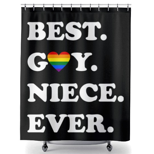Best Gay Niece Ever Shower Curtains LGBTQ Gay Pride