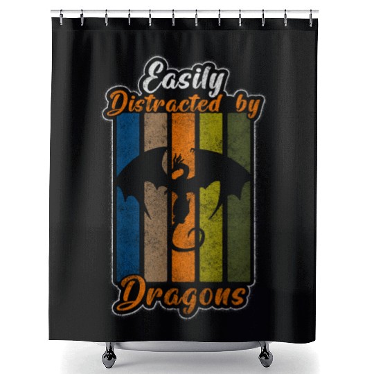 Dragon China Ice Chinese Dragon Shower Curtains