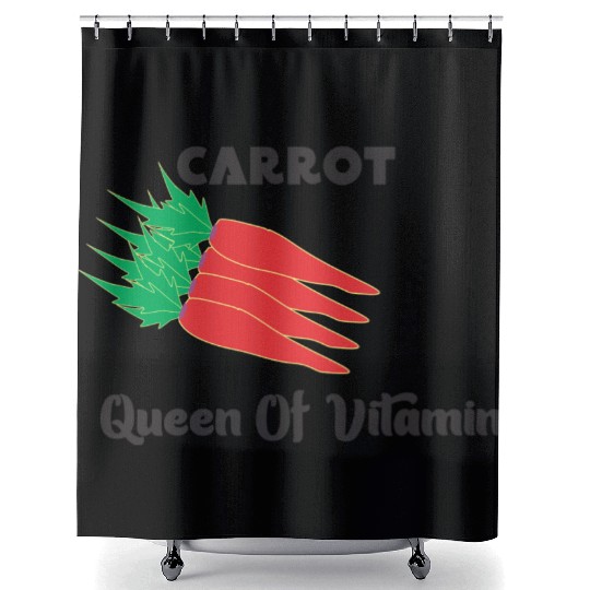 carrot vegetable Shower Curtains