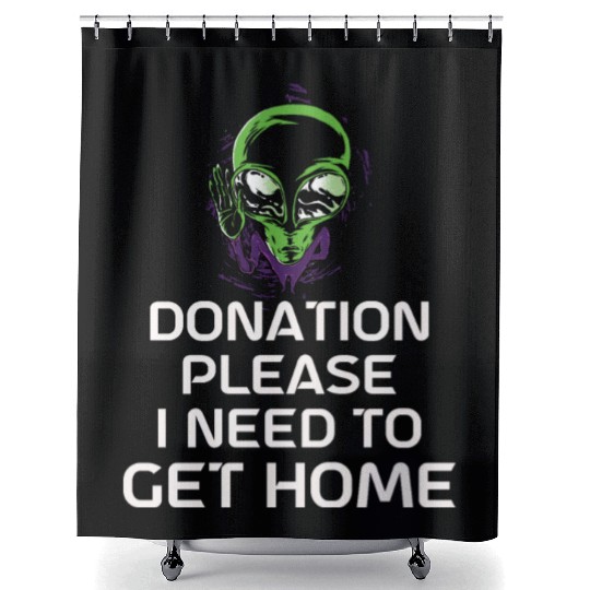 Alien Gift Extraterrestrial UFO AREA 51 Sci-fi Shower Curtains