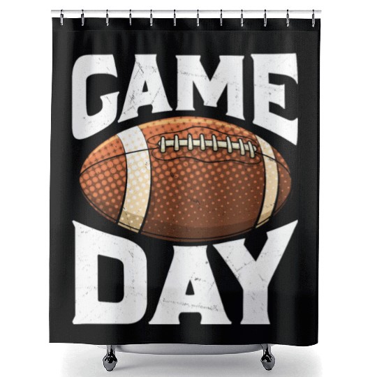 American Football Sunday Game Day Shower Curtains