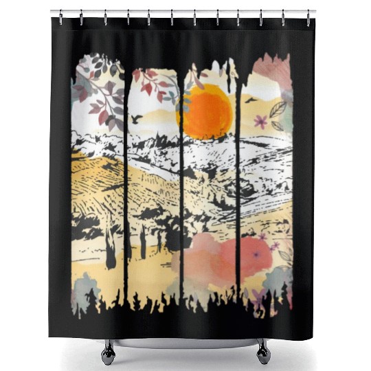 A Wilderness Somewhere, Trees and Nature, Mist Shower Curtains