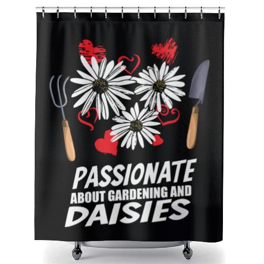 Daisy Garden Gardening Gardener Shower Curtains