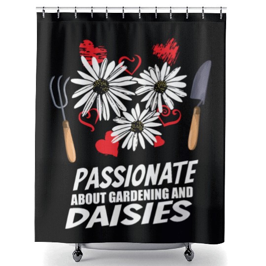 Daisy Garden Gardening Gardener Shower Curtains
