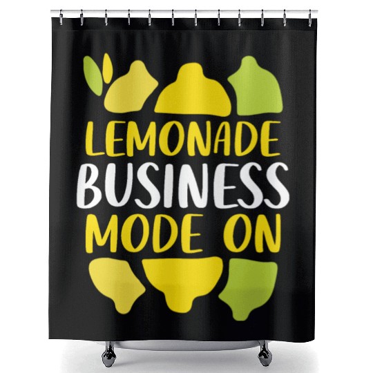 Lemonade Business Mode On Summer Fruit Lemon Shower Curtains
