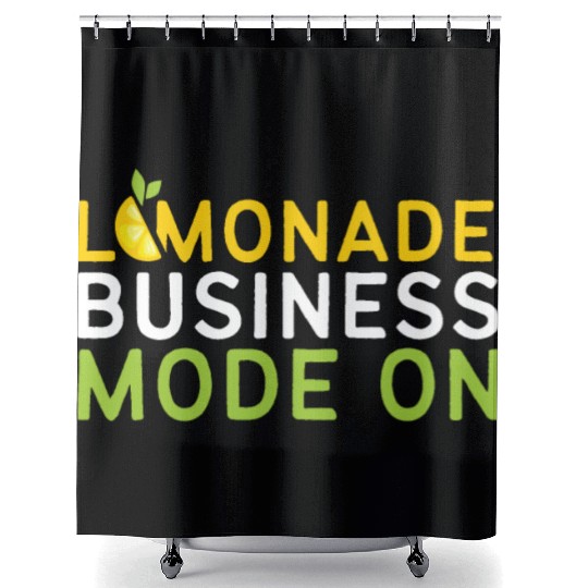 Lemonade Business Mode On Lemon Juice Boss Shower Curtains