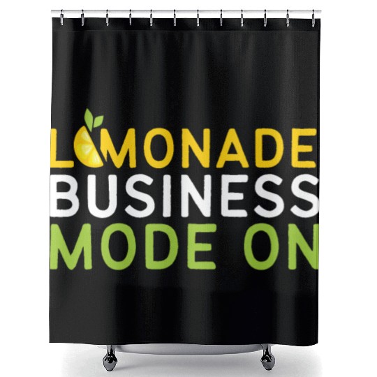 Lemonade Business Mode On Lemon Juice Boss Shower Curtains